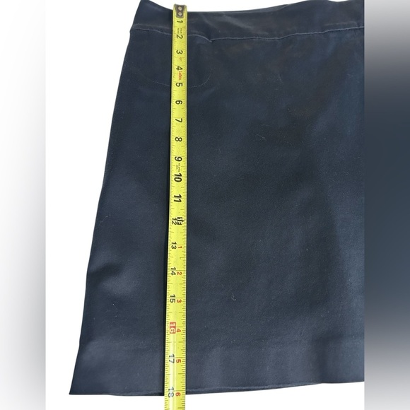 ANNIKA Cutter & Buck Navy Blue + Cream Stripe Back Zip Tennis Golf Skort, Size 6 - Picture 4 of 11